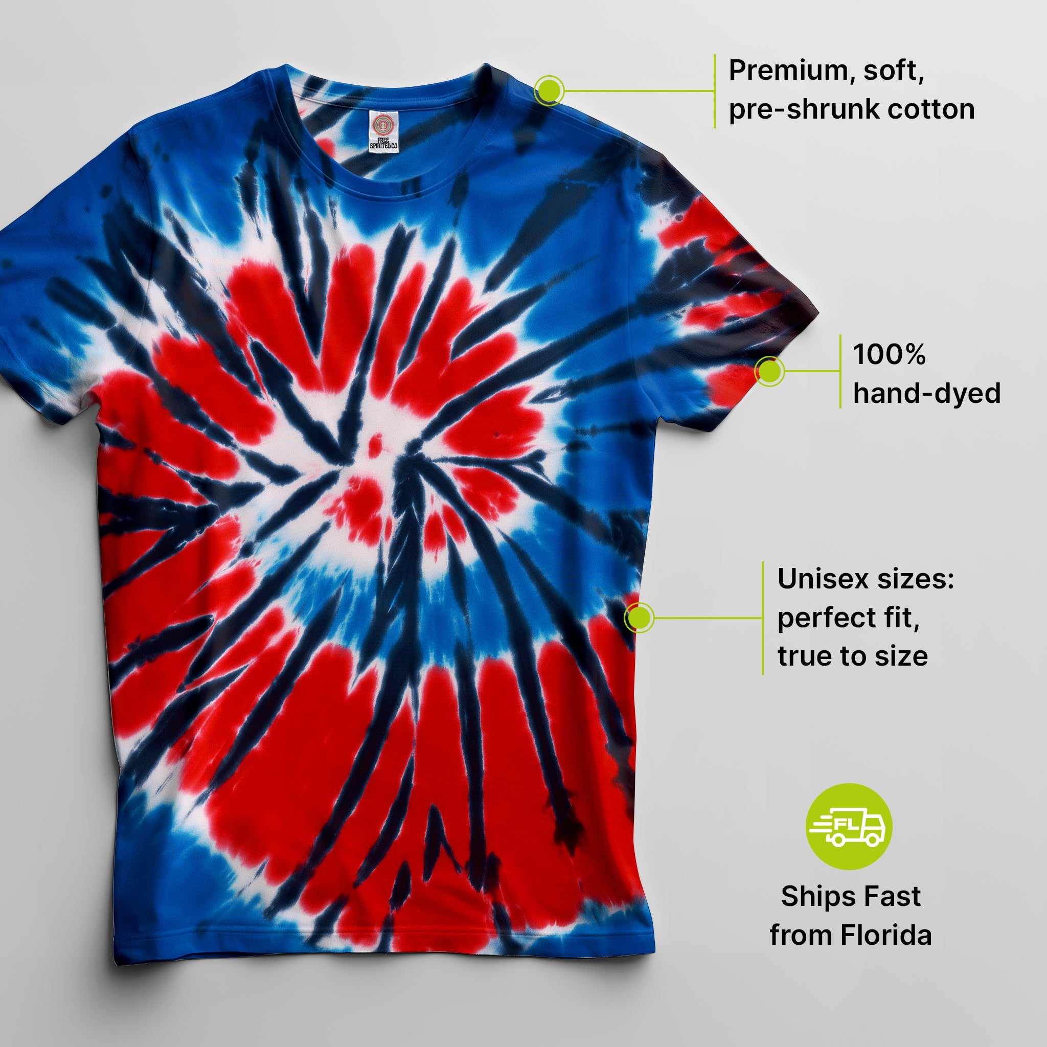 Independence Premium Hand - Dyed Comfort Shirt - Free Spirited